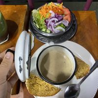 Sopa de champiñón  at Brunch de Salento in Salento