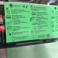 Menu doesn’t specify vegan dishes but it’s obvious   at Shak Shuk Arabian Food - Maybe closed in Tashkent