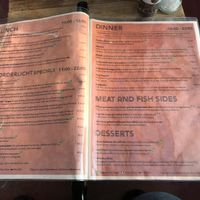 Winter menu - VG = vegan at Noorderlicht in Amsterdam