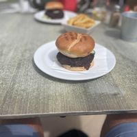 Homemade Beet Burger  at The Pickled Palm - Puerta del Sol in Fuerteventura
