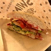 Pink burger   at Swing Kitchen in Zurich