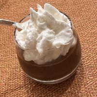 Espresso pudding with coconut whip  at Salisbury House at Bethany Beach in Frankford