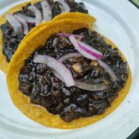 Mushroom tacos (would skip) at Sanchez in Playa Del Carmen
