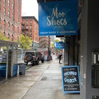 Outside   at MooShoes in New York City