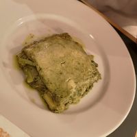 lasagna al pesto at Trattoria da Pezzi in Genoa