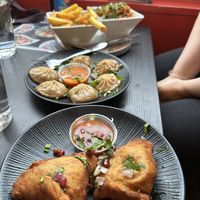 Samosas  at Momos in Liverpool