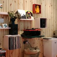 Very 1970s retro at Ruby Hue Chocolate Makers in Bristol