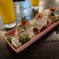 Trio of causa at SAMSARA in Lima