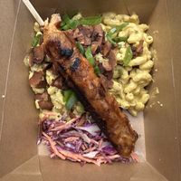 Bbq combo platter  at Yeah Dawg - Food Cart in Brooklyn