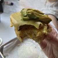 sorry i got hungry but you get the idea (half the biscuit is eaten)  at Bearcat Baked in New Orleans