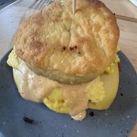 Vegan breakfast sandwich   at Bearcat Baked in New Orleans