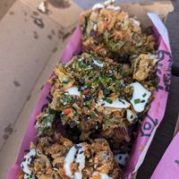 Cabbage kale fritters at Smashbird in Galway