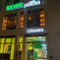 Outside of Rewe at REWE Voll Pflanzlich in Berlin