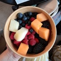 Fruit from the salad bar at REWE Voll Pflanzlich in Berlin