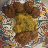 Cous cous, pakora e melanzane al sugo  at Peace ‘n' Spice  in Padua