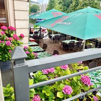 Outside dining area  at Shezan  in Berlin