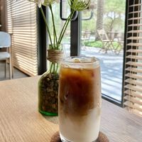 Iced coconut milk lattee  at Kiyo Roastery & Cafe in Dubai