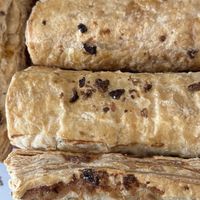 Vegan sausage rolls. Yum!  at Lex's Cafe in Hove