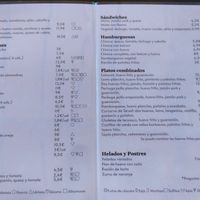 Menu 1 at Bar Cafetería Parque de los Fueros de Teruel in Teruel