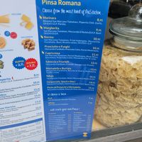 Wine and pinsa at PaStation in Rome