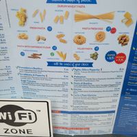 Pasta menu at PaStation in Rome