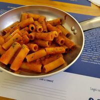 Rigatoni arrabiata at PaStation in Rome