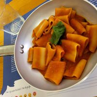 Pomodoro paccheri at PaStation in Rome