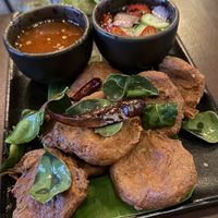 “Fish” patties #Veganuary at Mercy Republic in Bangkok
