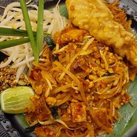 Pad Thai with enoki tempura at Mercy Republic in Bangkok