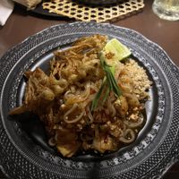 Enoki mushrooms pad thai  at Mercy Republic in Bangkok