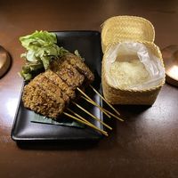 barbecued meat (comes with sticky rice)  at Mercy Republic in Bangkok