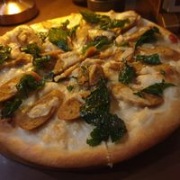 Northern 'sausage' thai basil pizza - 8.5/10 very tasty but the base wasn't to my preference it was quite thin and crispy almost Naan like and not as deep as I like at Mercy Republic in Bangkok