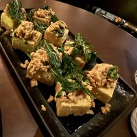 Minced meat stuffed tofu was the star!  at Mercy Republic in Bangkok