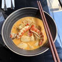 Tom Yum Noodle Soup Ordered Spicy   at Mercy Republic in Bangkok