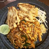 Pad thai with enoki tempura  at Mercy Republic in Bangkok
