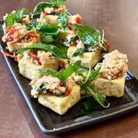 Tofu krapao  at Mercy Republic in Bangkok
