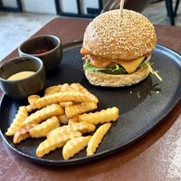 Healthy burger  at Mercy Republic in Bangkok