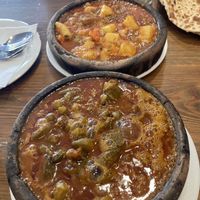 Bamia and vegetables in sauce  at Jemenitisches Restaurant in Berlin