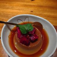 Pumpkin flan at Dana Vegan House in Hanoi