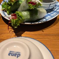 Fresh spring rolls at Dana Vegan House in Hanoi