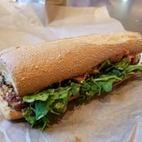 
Taiwanese fried tempeh sandwich at The Cinnamon Snail in New York City