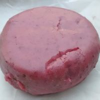 Strawberry donut at The Cinnamon Snail in New York City