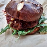 Burger Deluxe at The Cinnamon Snail in New York City