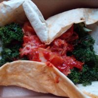 Korean BBQ seitan at The Cinnamon Snail in New York City