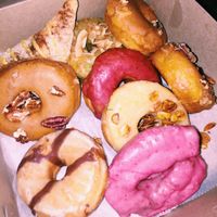 The two pink were the best! at The Cinnamon Snail in New York City