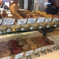 Baked goods selection at The Cinnamon Snail in New York City