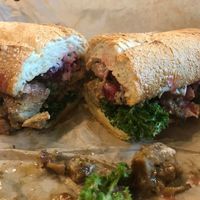 thanksgiving sandwich  at The Cinnamon Snail in New York City