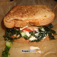 maple Dijon mustard tempeh sandwich at The Cinnamon Snail in New York City