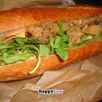 bourbon seitan sandwich at The Cinnamon Snail in New York City