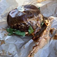 Beast burger at The Cinnamon Snail in New York City